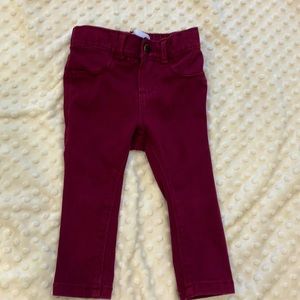 Maroon ballerina jeggings